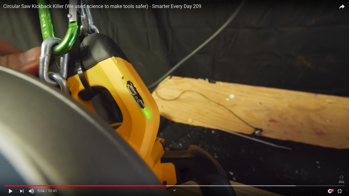 Smarter Every Day on Twitter "NEW VIDEO! Circular Saw Kickback Killer