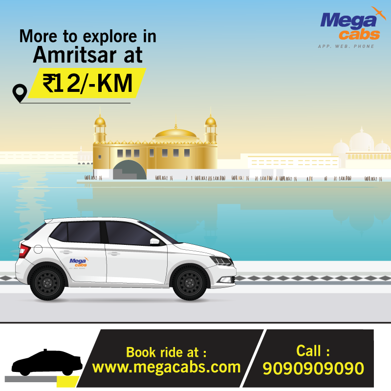 MegaCabs's tweet photo. Explore the spiritual capital of the country at Rs. 12/km with #MegaCabs.
To Book Call 9090909090 or visit https://t.co/mtQftqFPNN
#MegaLite #MegaCabs #Amritsar https://t.co/ctAATaSpGE