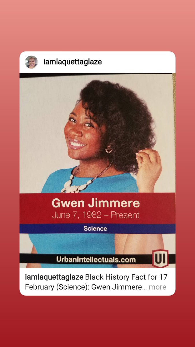 Photo of Gwen Jimmere, <br />
Black History Fact for 17 February