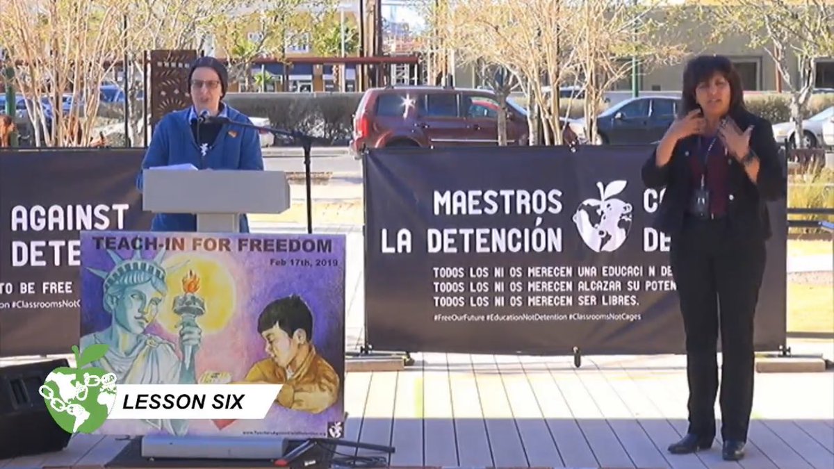 DeniseSpecht's tweet photo. Thanks @kellydholstine for speaking truth to power at the @TeachersACD Teach-In For Freedom today in El Paso. “All our kids are all our kids.” #TeachInForFreedom #EducationNotDetention https://t.co/cnXDsKWHxN