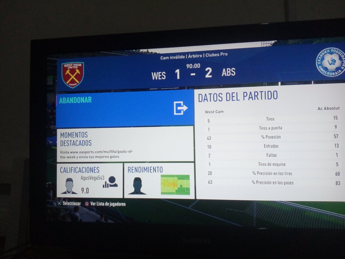 AcAbsolutVodka's tweet photo. @ReporteLAFS Fecha 9 | West Cam vs Ac Absolut https://t.co/m1CiBLs2QP