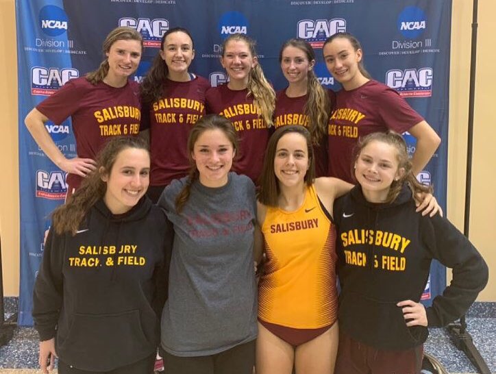 DamascusTrack's tweet image. Congrats to DHS alum @julesmariaaaaa for finishing 3rd in both the 800 and DMR at the 2019 CAC Indoor T&amp;amp;F Championship! And congrats to the @SalisburyXC_TF Women’s team for finishing in 1st place as Conference Champions!