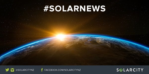 China plans first solar power station in space and climate change increases threats to Kiwi homes. #solarnews bit.ly/2BFLUgW
