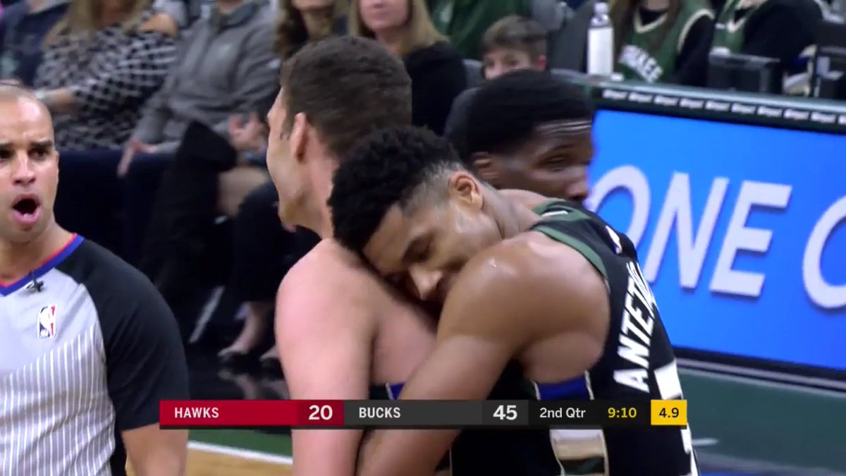 JordanTreske's tweet photo. Giannis next time he sees Brook Lopez after playing next to Embiid in the All-Star Game. https://t.co/ok5dkCsEOJ
