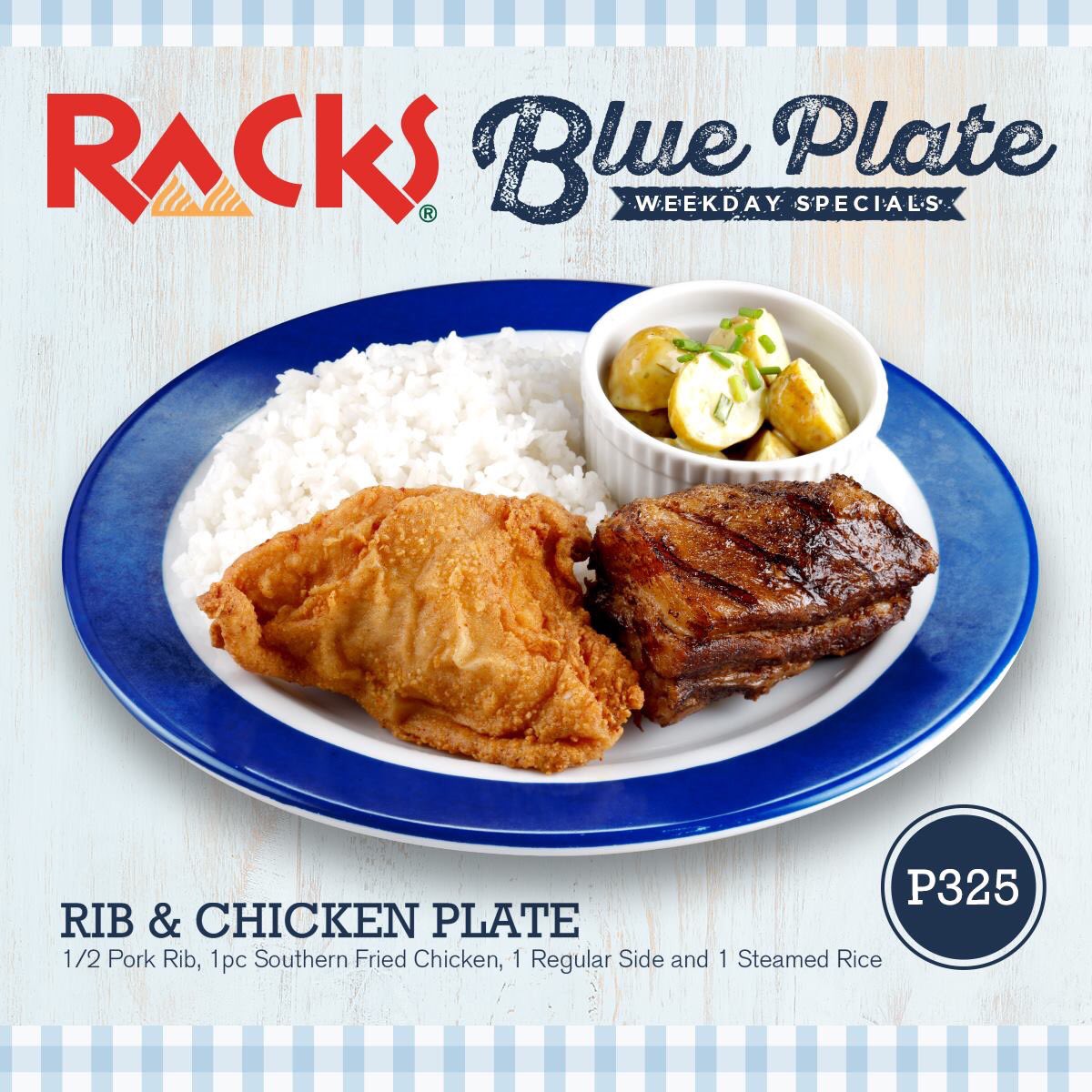 RacksPHL's tweet photo. Greet the week with these Blue Plate Specials!  Tag your friends and choose from our special offers. See you!

#RACKSTheTasteYouRemember #RACKS #RACKSphl #bestribsintown #fallsoffthebone #BlueIsBack https://t.co/ZjM8VqWCDI