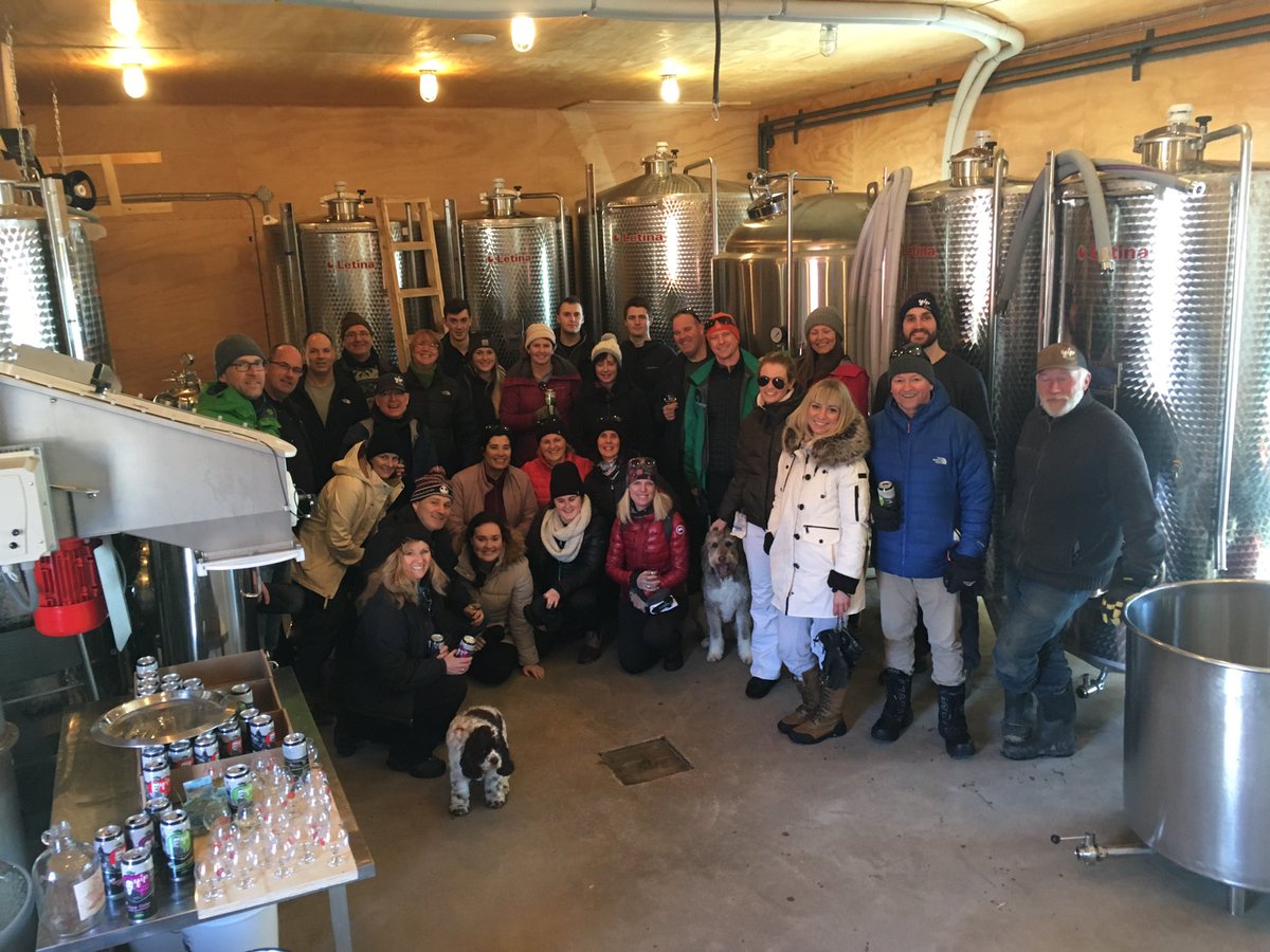 ESIMARK's tweet photo. Thanks to the crew at @YipCider for an awesome tour today. A true New Brunswick success story. #nbproud #hope #yipcider https://t.co/zA8gLhOrkh