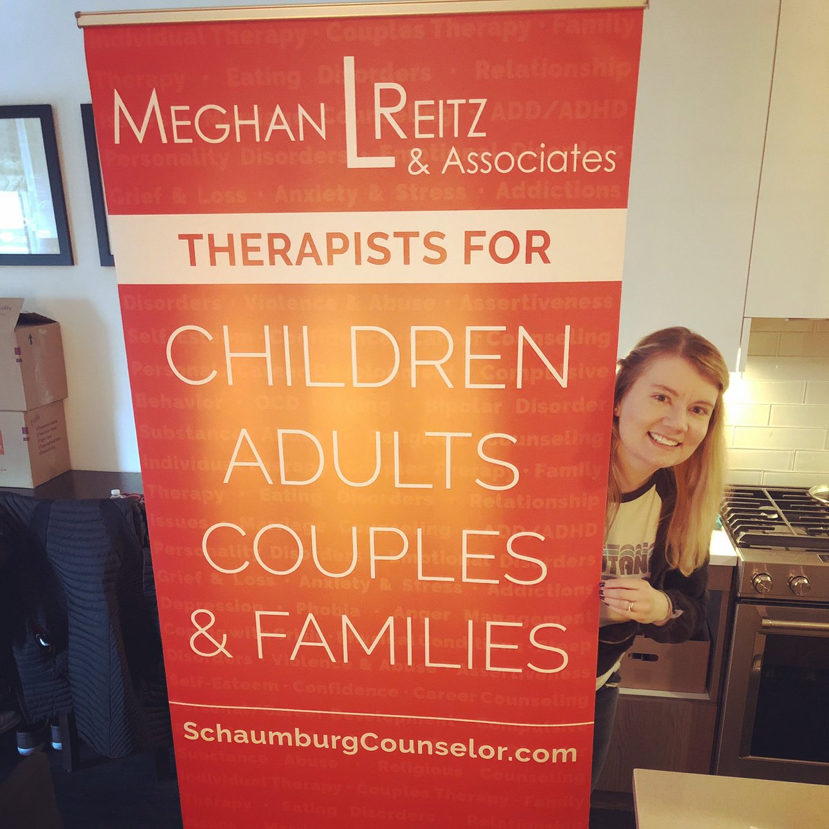 dailysmilez's tweet photo. The new @mlracounseling sign is in- just in time for the @SBAbusiness1st Women in Business luncheon on Wednesday! #funwithsigns #timefortherapy https://t.co/g25Ii90FQC