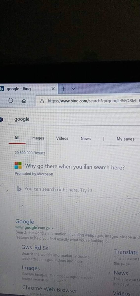meetmuzammil's tweet photo. When you are jealous from your competitor. 😈
#google #bing #googlevsbing #microsoft #SEO https://t.co/NbuAANhM7V