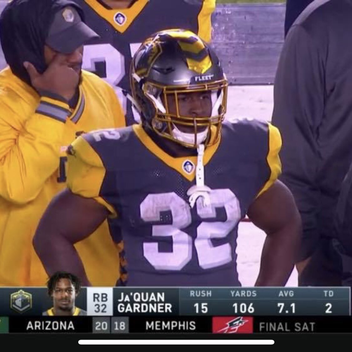 realJBMathers's tweet image. Trivia question, who scored the first to Touchdowns in #SDFleet history??? @_JGWentworth_32!  #GoJacks #HSU🏈