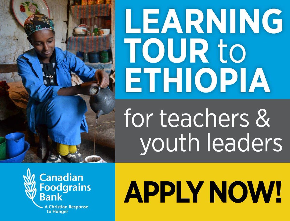 Foodgrains's tweet image. Are you an educator or youth leader? Are you interested in learning about global hunger?

Join us in Ethiopia this summer to learn more about hunger, food security &amp;amp; the culture and history of Ethiopia!

Find more info or apply here: foodgrainsbank.ca/learning-tour-…