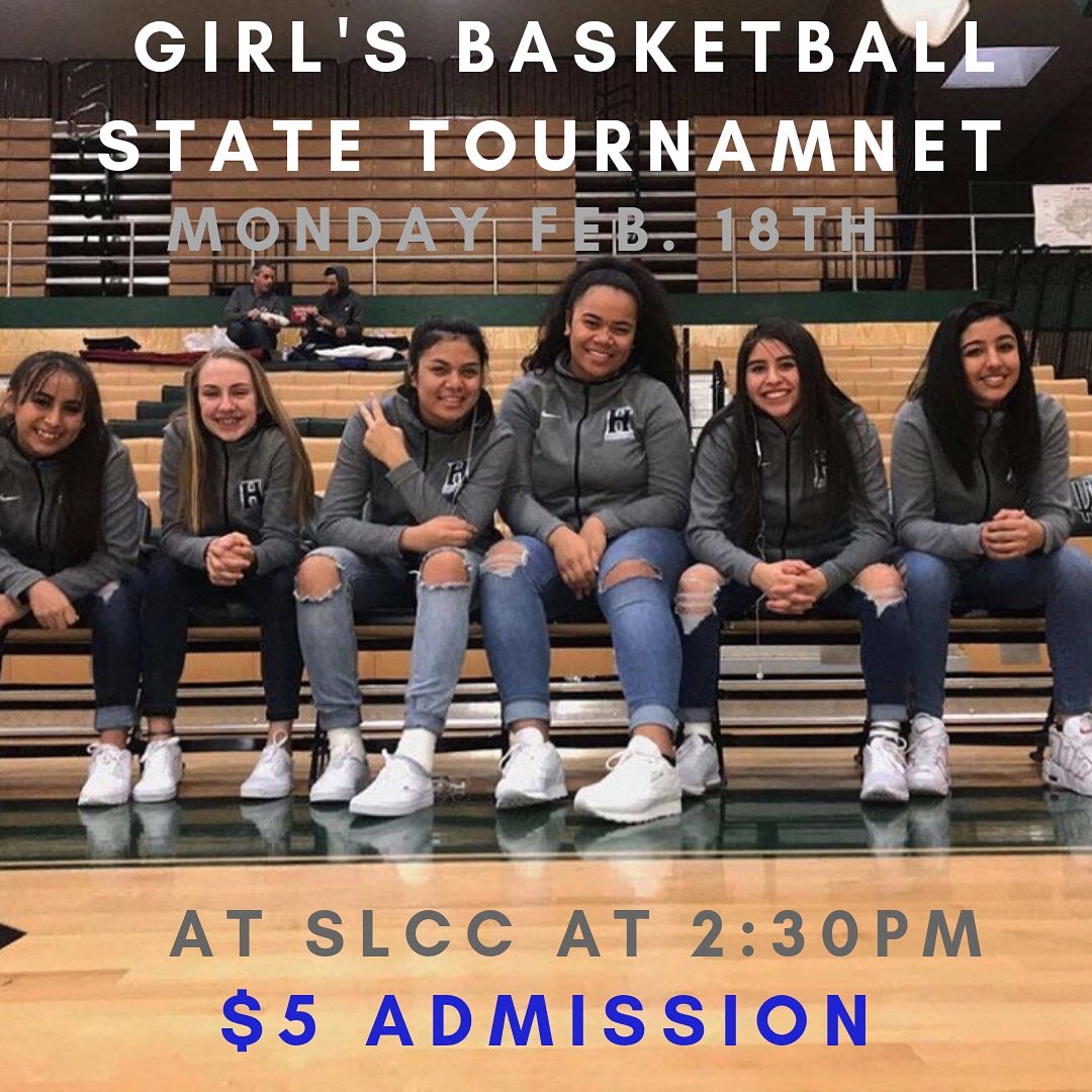 Tomorrow our Hunter Girl's Basketball team plays in the State tournament! Their first game is at 2:30. The tournament is being held at Salt Lake Community college and admission is $5 for students. It's single elimaition, so come cheer them onto victory! Let's go lady wolverines!