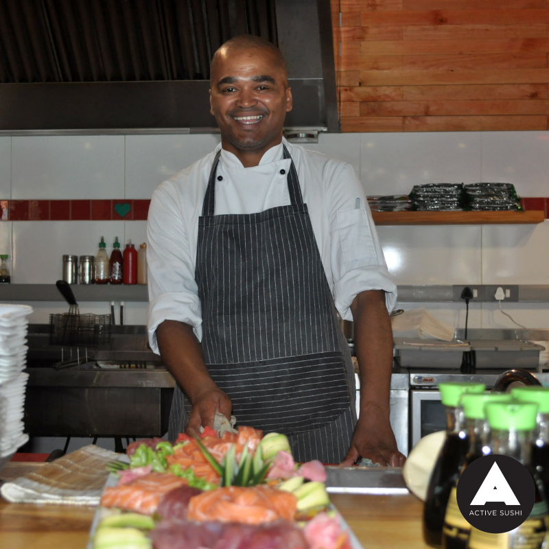 ActiveSushi's tweet photo. Lawrence is the man behind the scenes making beautiful sushi creations in Active Sushi's kitchen 🍣👌

#ActiveSushi #BestSushi #TalentedStaff https://t.co/GMNSuWozxN