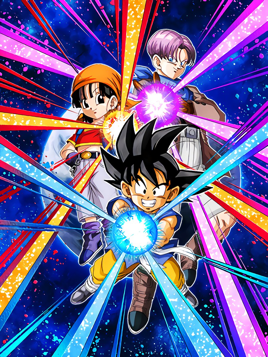 Hydros New Int Gt Trio Coming To Dokkan Tur Art Dokkanbattle Great Fight With Strange Stars Goku Gt Pan Gt Trunks Gt Character Hd Version ドッカンバトル 見知らぬ星での大激闘 孫悟空 Gt パン Gt トランクス Gt