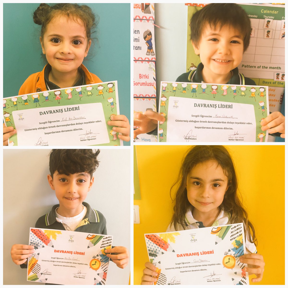 “Davranış Lideri” olan miniklerimizi tebrik ediyoruz👏🏻☺️🍀 @doga_eskisehir @DamlaGuvenDG <a href="/EbruDemirkoz/">ebru.demirkoz</a> <a href="/DogaOkullari/">Doğa Koleji</a> @eskisehir_t <a href="/DogaAcademy/">Doğa Academy</a>