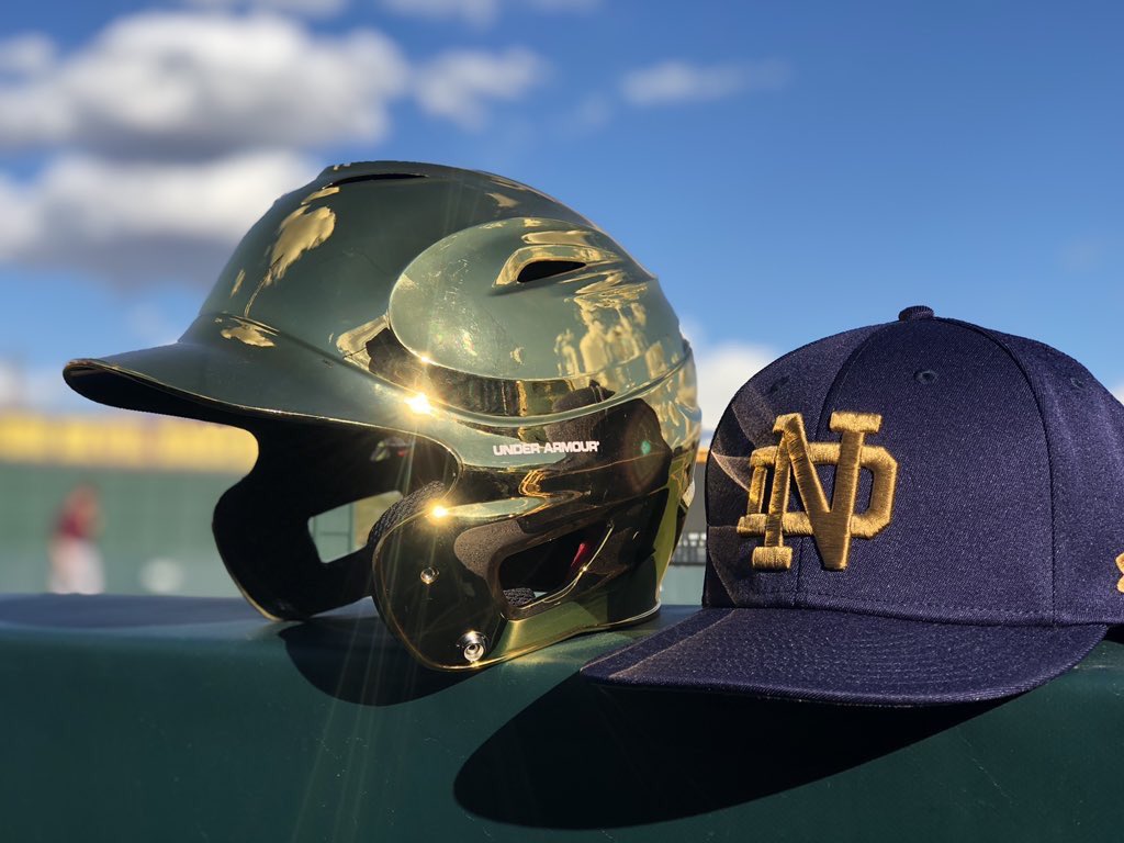 College Sports Design on Twitter "Chrome gold batting helmets for