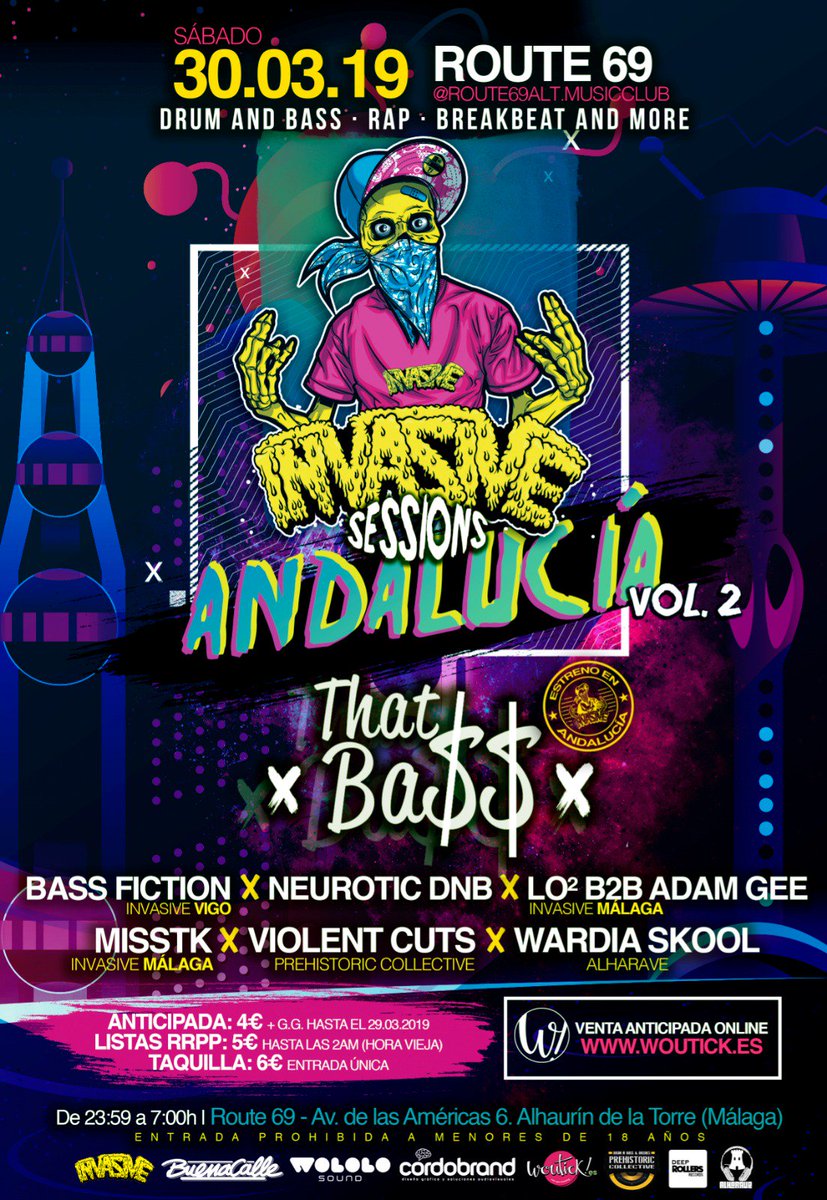 InvasiveVigo's tweet image. Anticipadas a la venta en @woutick o mediante tus RRPP ... Estreno de @THATBASSDJ en Andalucía, te lo quieres perder ?