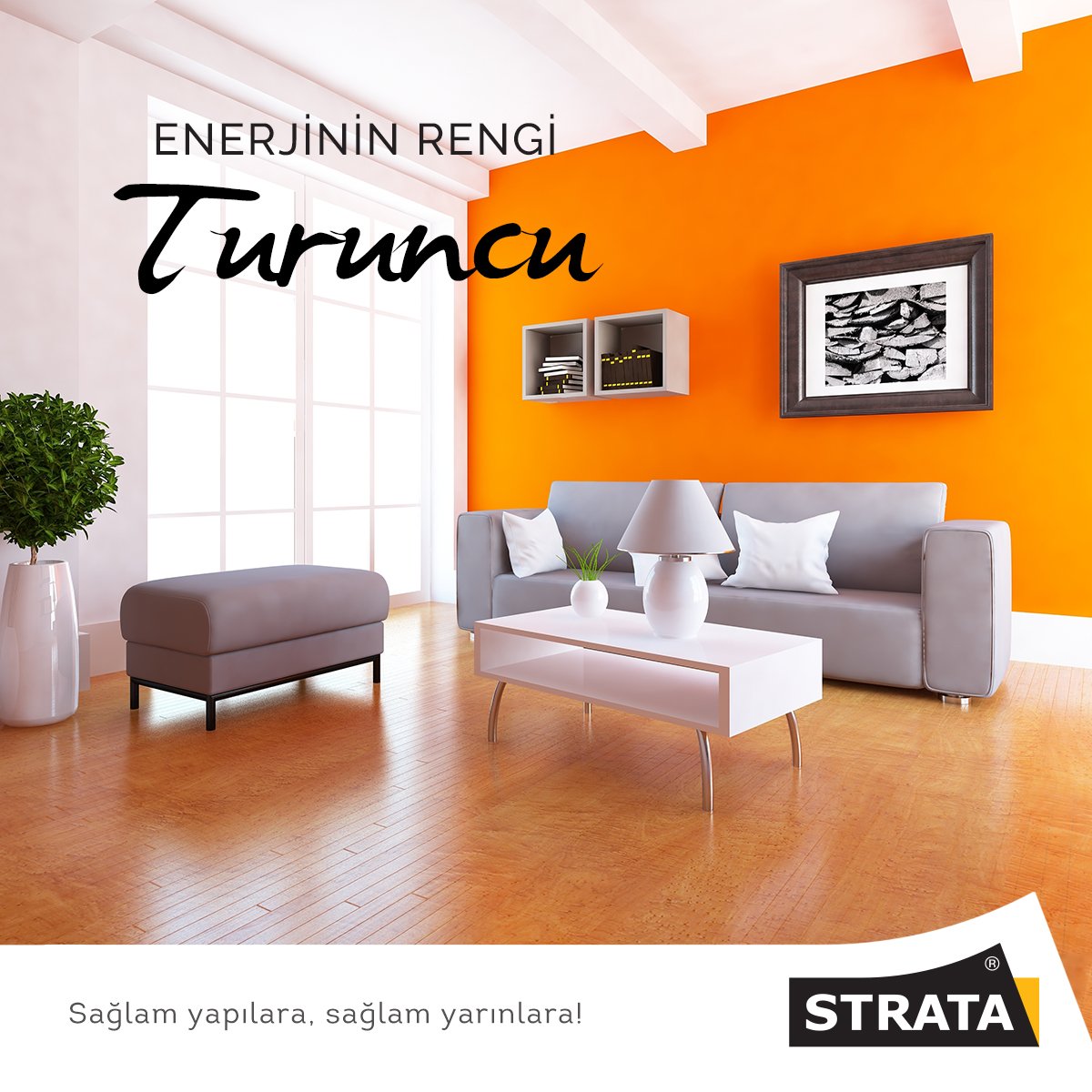 StrataboyaYapi's tweet image. Pozitif enerji veren turuncuyu, davetkar ve eğlence veren hissi ile evinizin girişinden salona, yemek odası ve mutfaktan, çalışma ve spor alanlarına kadar rahatlıkla kullanabilirsiniz. Gri ve bej gibi nötr renkler ile kombin ederek etkisini dengeleyebilirsiniz. #RenklerinDili