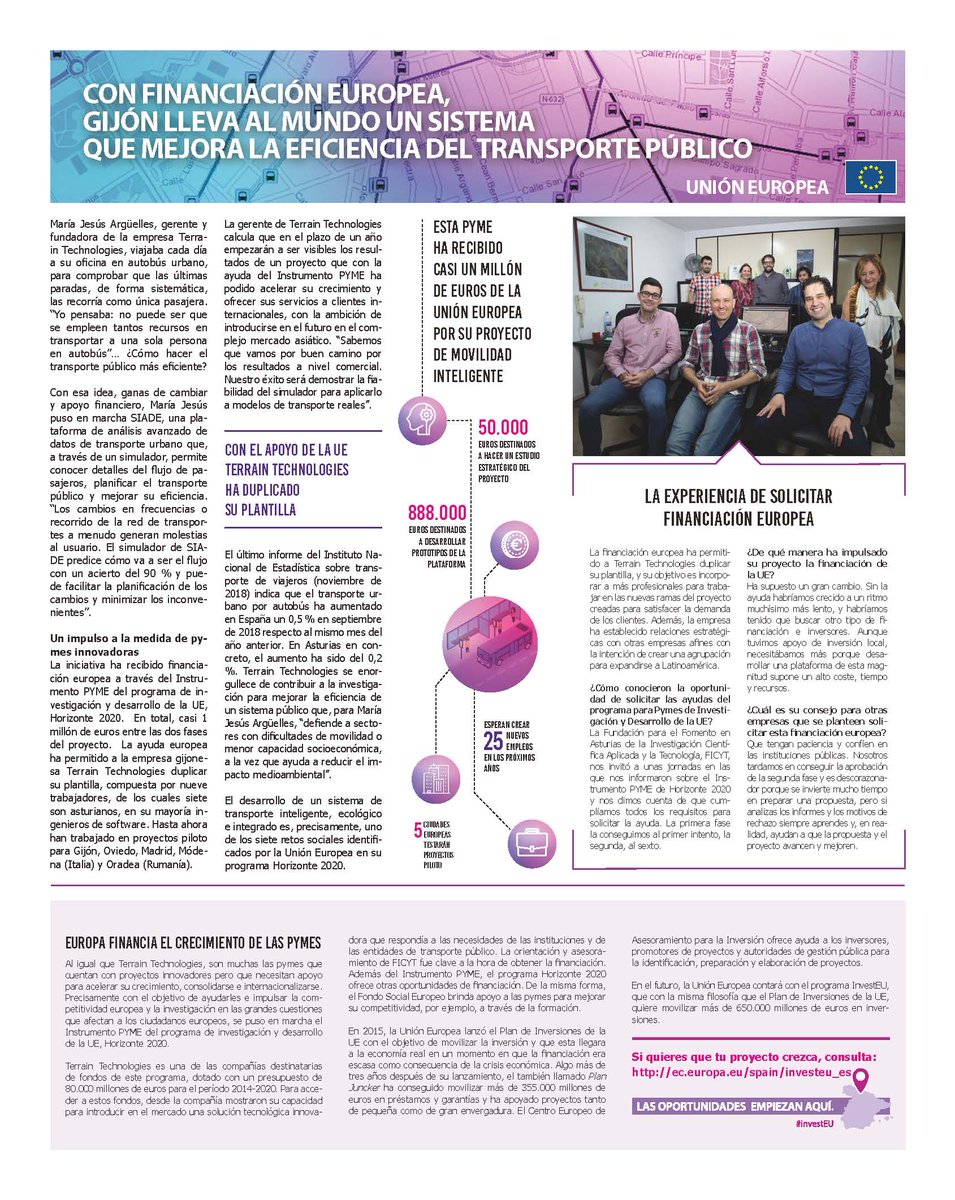 FICYT's tweet image. Enhorabuena a Terrain Tecnologies por #SIADE, su proyecto de movilidad inteligente. Un orgullo haber contribuido a vuestro éxito 
ow.ly/uhrl30nJMzg

 @H2020SME @EEN_EU #EENCanHElp  @terrain_tech via @elcomerciodigit