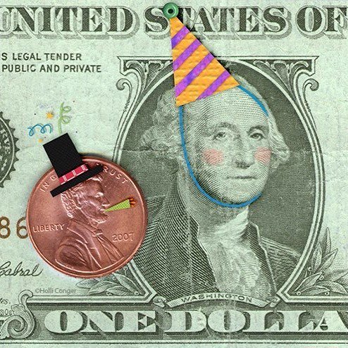 Happy You Day, fellas! 🇺🇸 #presidentsday #kidlitart #moneyart #digitalcollage #illustration #kidspublishing bit.ly/2GLZVwU