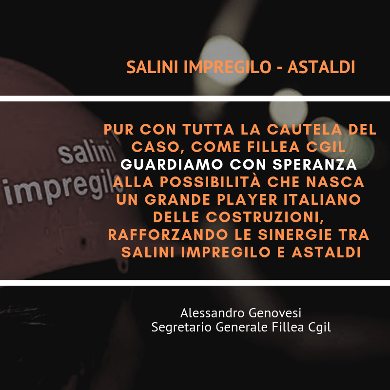 filleacgil's tweet image. #SaliniImpregilo #Astaldi Pur con tutta la cautela del caso, guardiamo con speranza alla possibilità che nasca un grande #player italiano delle #costruzioni Leggi la dichiarazione di @alegencgil bit.ly/2ttZjEu