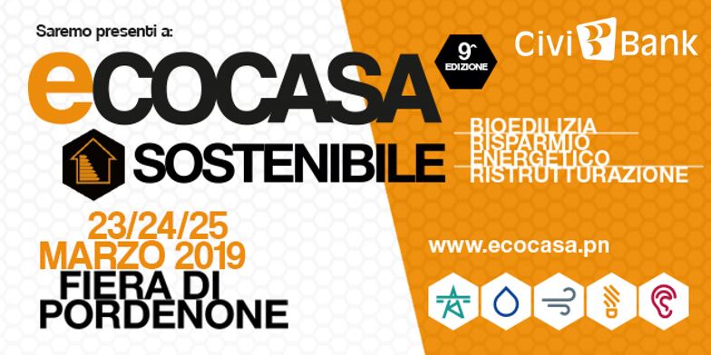 CiviBank's tweet photo. @CiviBank  è il main sponsor della fiera #EcoCasaSostenibile alla quale parteciperanno molte aziende con le loro migliori soluzioni ecosostenibili!

#civibank #ecocasasostenibile #pordenone 

https://t.co/RfsaTcQ1eH
https://t.co/uIzlpYff0c https://t.co/HfoOyCEF14