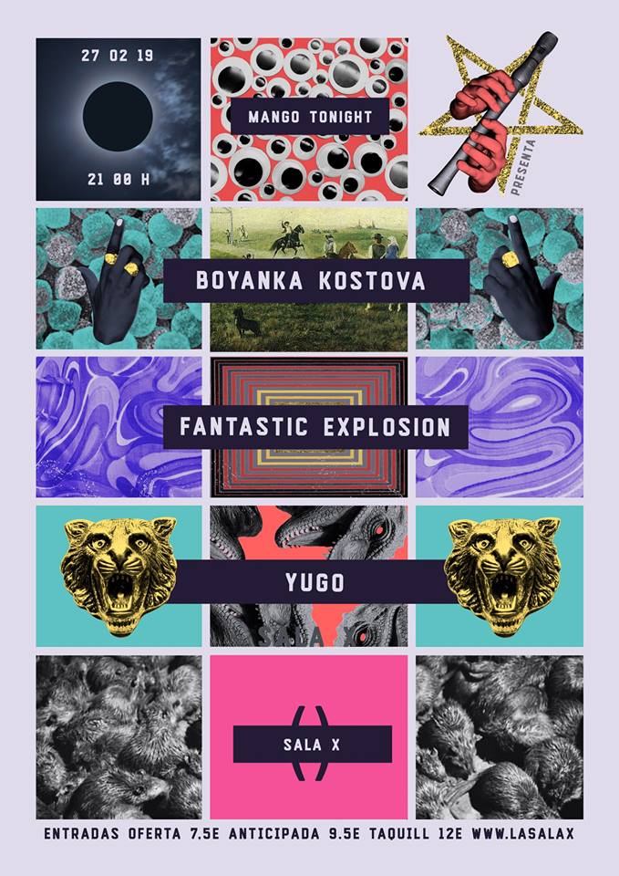 MangoTonight's tweet image. ¿Puente, quién dijo puente? ¡Puente de MUSICOOOOON! Mango Tonight os trae a BoyankA KostovA, Fantastic Explosion y Yugo en @SalaXSVQ el próximo 27 de Febrero. 🎸💥😈

Oferta 7,5 €. Anticipadas 9,5 €. Taquilla 12 €.

Evento: facebook.com/events/2110657…