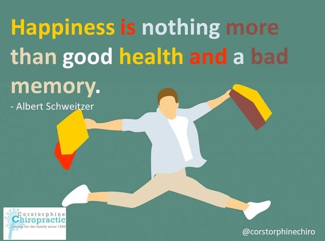 Corstorphnchiro's tweet image. Thought of the week...

#poormemory #health #happiness #simple #lookforward