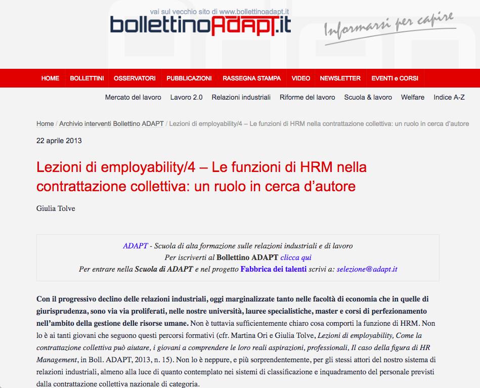 MicheTiraboschi's tweet photo. #IRL2019 @UNIMORE_univ (segue)
(3) gestione delle risorse umane, funzione HR: cosa ci dicono i sistemi di classificazione del personale dei contratti collettivi di lavoro? Contributo di @GiuliaTolve https://t.co/HyXryAH9PJ https://t.co/LaTfffa9fs