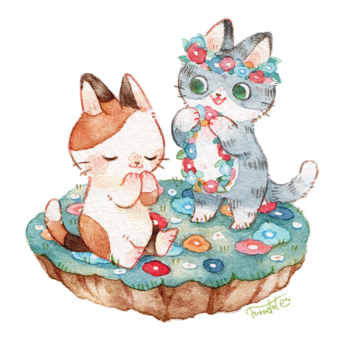 「お気に入りの猫シリーズ 」|＊だてちゃん＊のイラスト