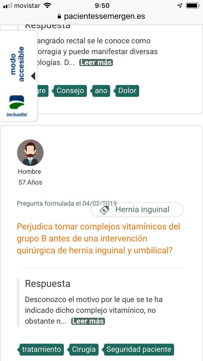 Para la #universalidad del acceso a la información sobre #salud debe ser #accesible para todo el mundo, con independencia de su discapacidad, vía <a href="/isanidad/">iSanidad</a> isanidad.com/133688/recurso…
👉 Enhorabuena a <a href="/SEMERGENap/">SEMERGEN | Médicos de AP</a>  <a href="/PacientSemergen/">Pacientes SEMERGEN</a> <a href="/inclusite/">digital inclusion</a> #RSC