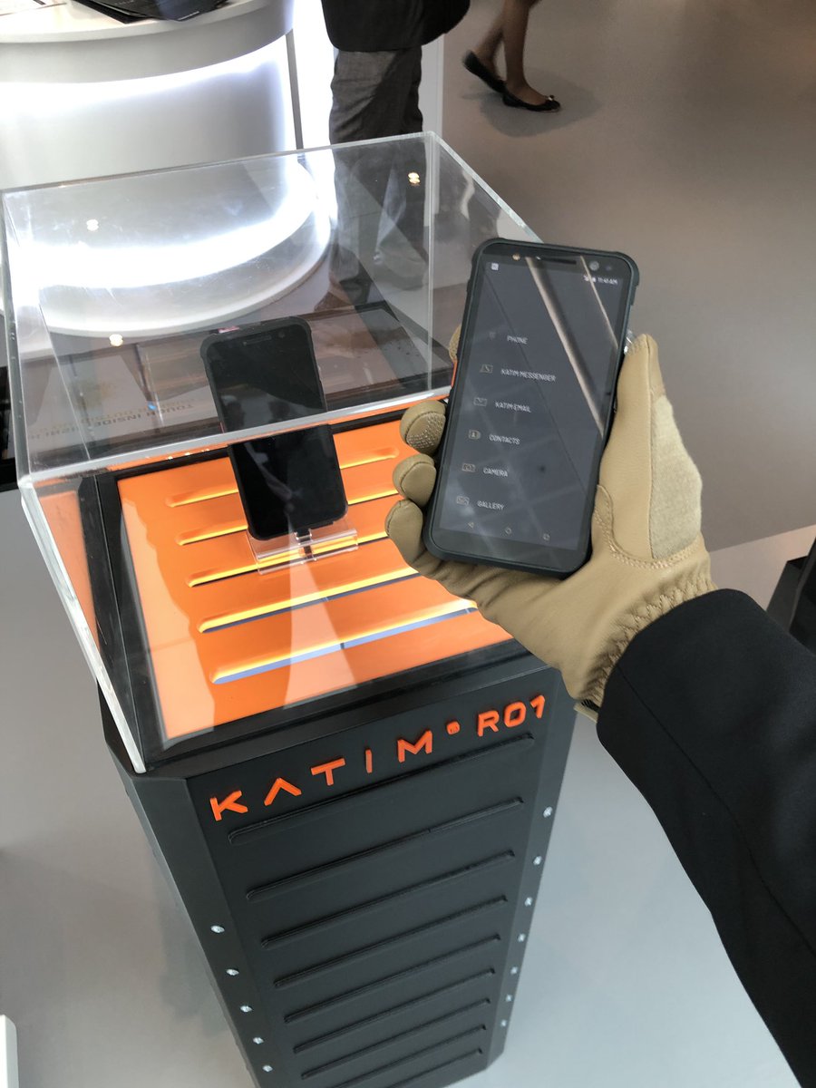 It takes a bold and innovative company and great engineers to develop the toughest and most secure mobile.  Glove-touch #KATIM R01