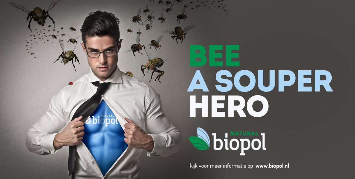 Bee a souper hero... breng een bezoek aan onze stand <a href="/horticontact/">HortiContact</a>  #souperhero #biologisch #beurs #horticontact #biopol #komproeven #logischbiologisch