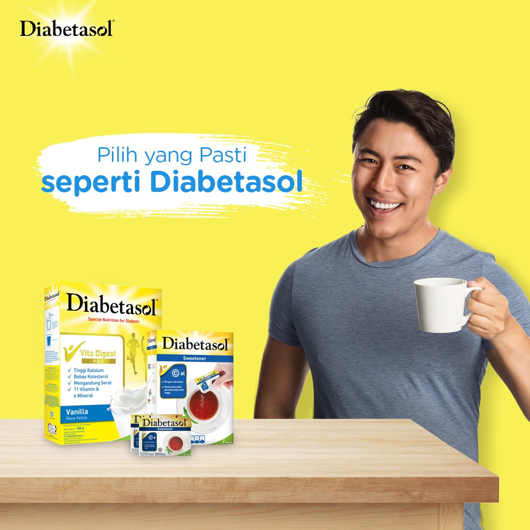 Pilih Diabetasol yang sudah pasti mengandung nutrisi lengkap dan mampu menjaga kadar gula darah, serta membuat kenyang lebih lama. Semoga harimu menyenangkan! :)
Beli Diabetasol di http://bit.do/DiabetasolOfficialKalbestore ….
#IndonesiaLawanDiabetes #JagaGulamu #WaktunyaDiabetasol #BersamaDia