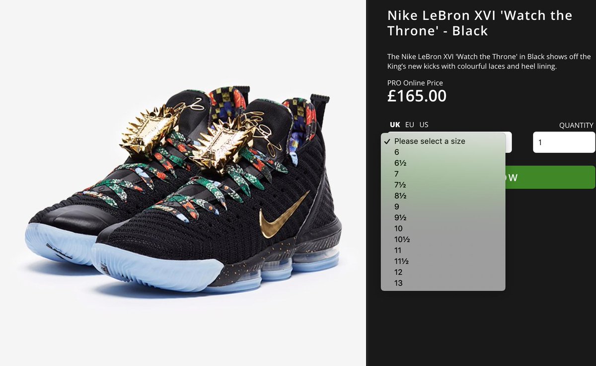 lebron xvi watch the throne