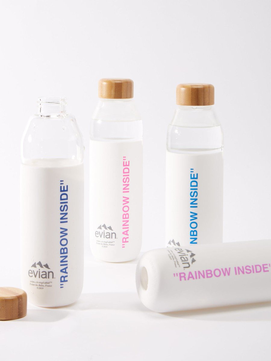 bouteille off white evian