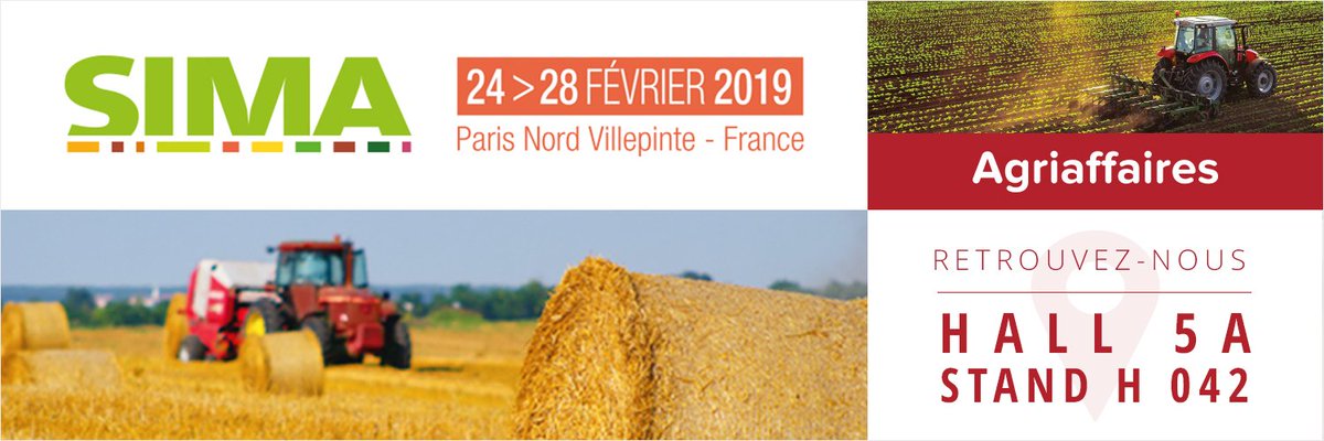 J-6 avant le début du #SIMA2019 ! Rendez-vous sur le stand d'Agriaffaires! <a href="/sima_paris/">SIMA Paris</a> #agriculture