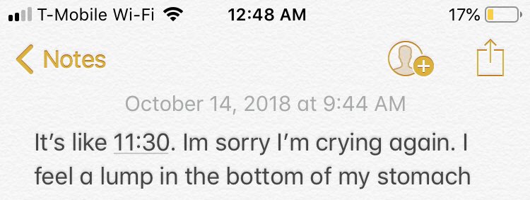 The notes app is such a weird and dark place on my phone. Like it’s two moods, never anything in between.