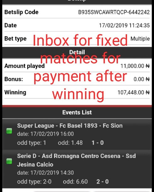 mark_payment's tweet image. Message now for fixed matches for payment afterwinning 100% fixed matches only