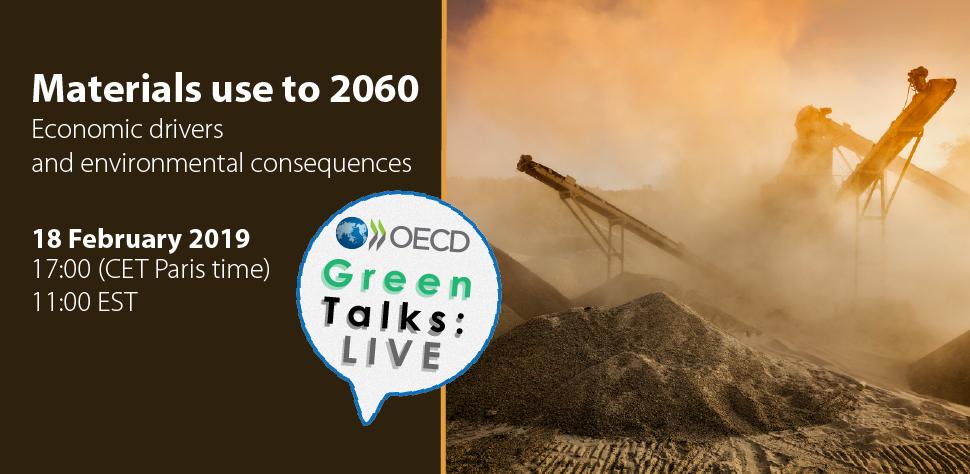 More than half of #GreenhouseGasEmissions are related to materials management activities. The extraction & use of #RawMaterials is more polluting than #recycled materials. Tune into today's #GreenTalksLive & learn about materials use projections to 2060 👉bit.ly/oecdgreentalks