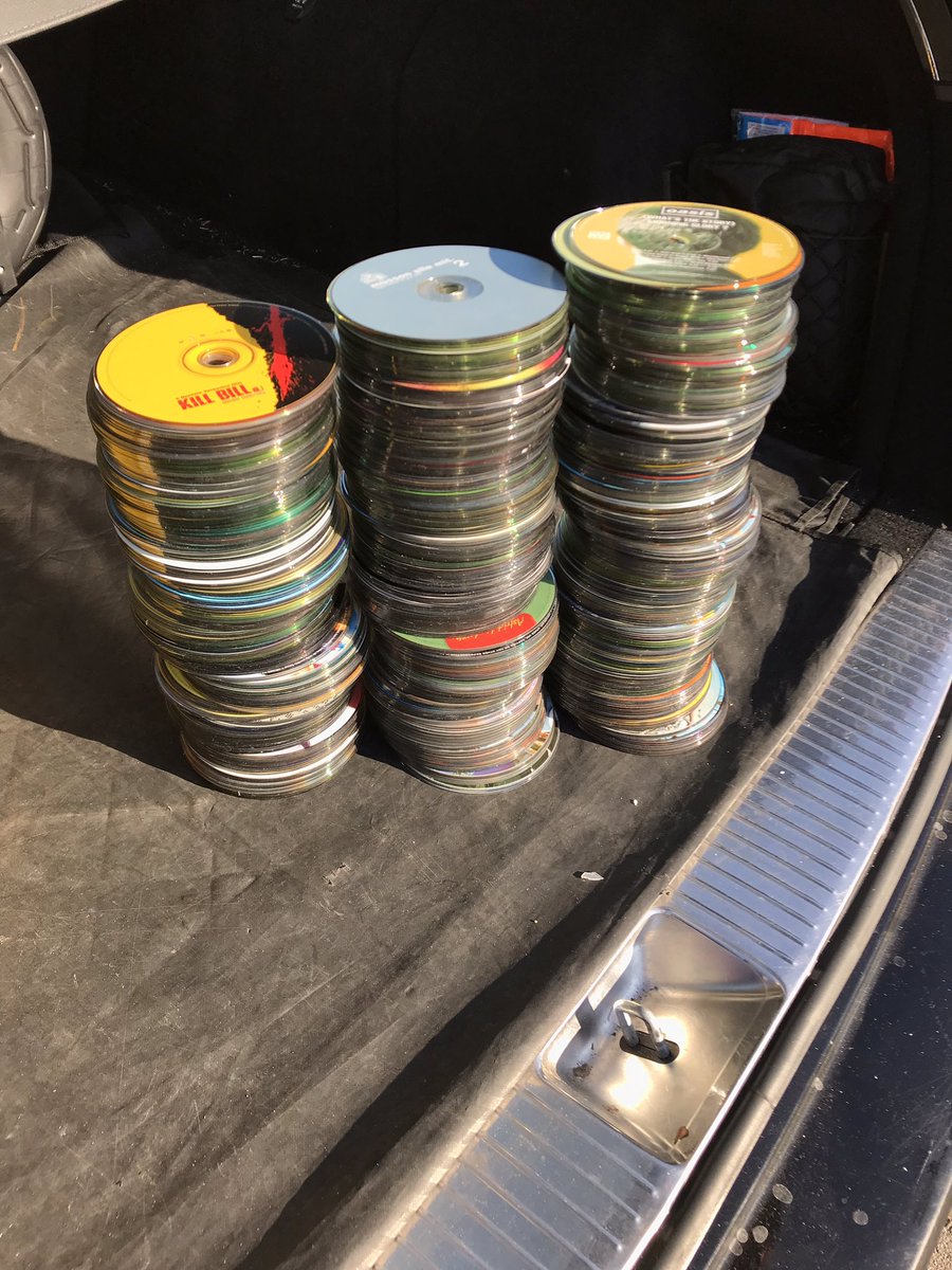 ben_reininger's tweet photo. Just about to bin our music collection on CD. Think this equals a life-long subscription to Apple Music or Spotify. https://t.co/pKCh3HAEkW