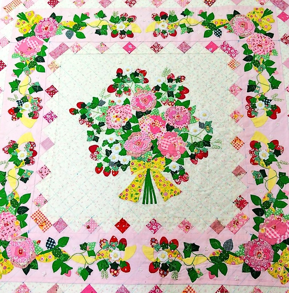 Echtheit06's tweet image. 春が待ち遠しい🌼*･
ボルチモアはあとキルティングを残すのみになりました。
#ボルチモア #松山敦子さん