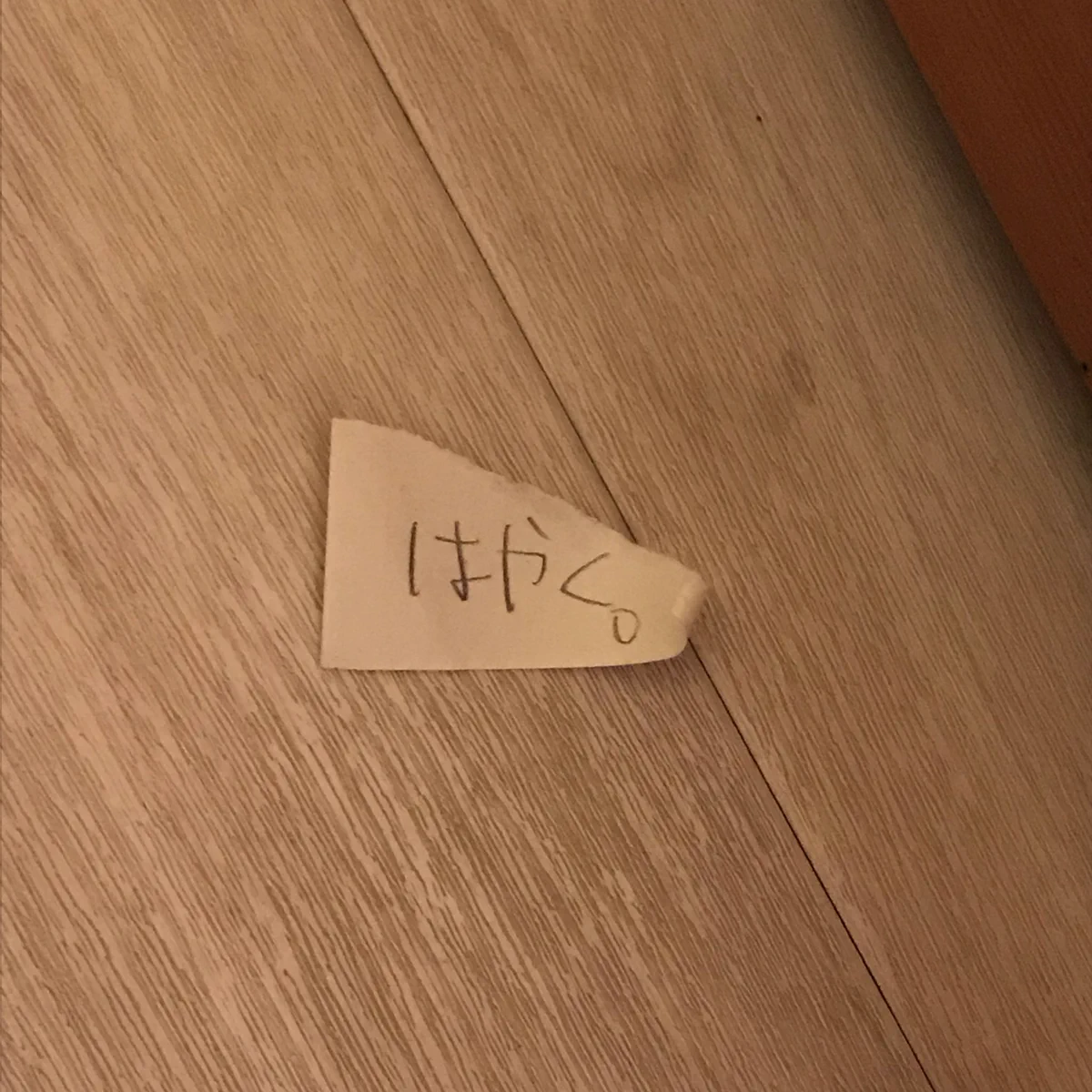 トイレにいたらドアの隙間からメモがｗｗｗ子供の願いが切実すぎるｗｗｗ