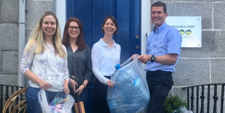 Recently we sponsored Befriend a Child's 'Junk Modelling Workshop'.  With some plastic bottles, plastic trays and hula-hoops we were pleased to see that we don’t have to travel far to find our future great artists!"