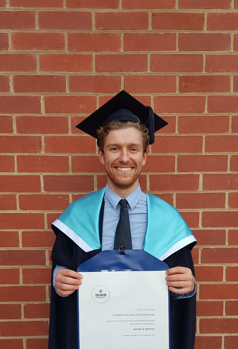 Master of dietetics with a scholarship of excellence to match. What a wonderful journey it's been so far. Very excited be putting these years of hard work into practice as a new graduate dietitian at Monash Health #DeakinGrad