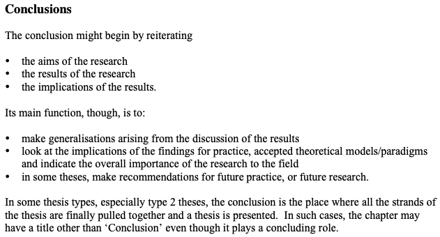 how to write research conclusion