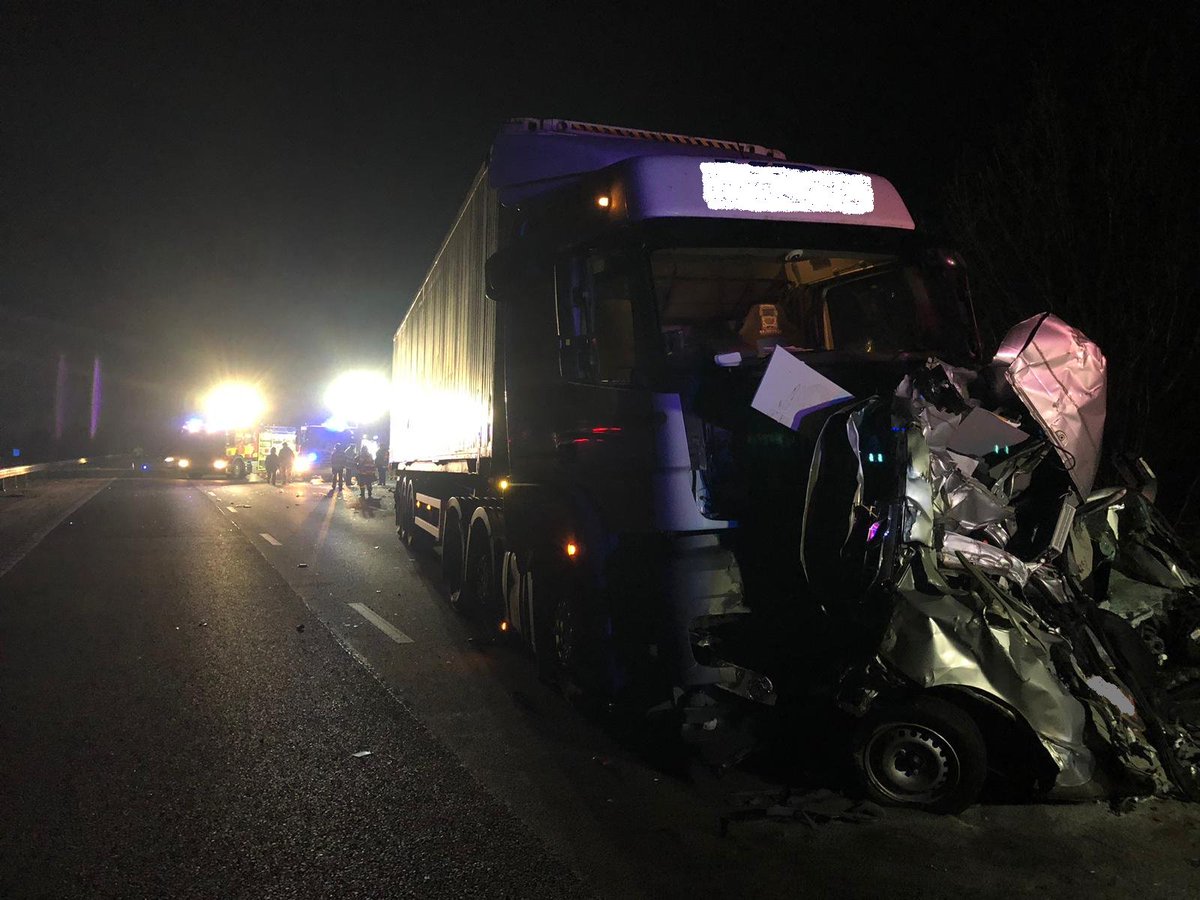 Last Wednesday (13th Feb) at 10pm we were called to an RTC on the M11 between Junctions 8-7. This involved 2 Lorries, 2 cars and a van. Using cutting equipment and some other tools we were able to extricate 1 male from the van and place him in the care of the Ambulance service.