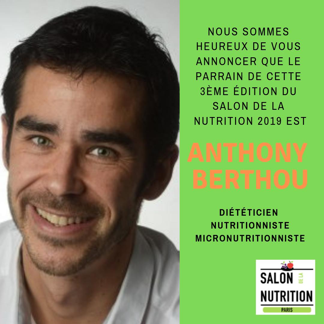 SNP2019's tweet photo. Nous sommes très heureux de vous annoncer que notre parrain 2019 est Anthony Berthou, diététicien-nutritionniste et micronutritionniste de renom, créateur du site @Sante_Nutrition :-) https://t.co/mAPu71A3pT