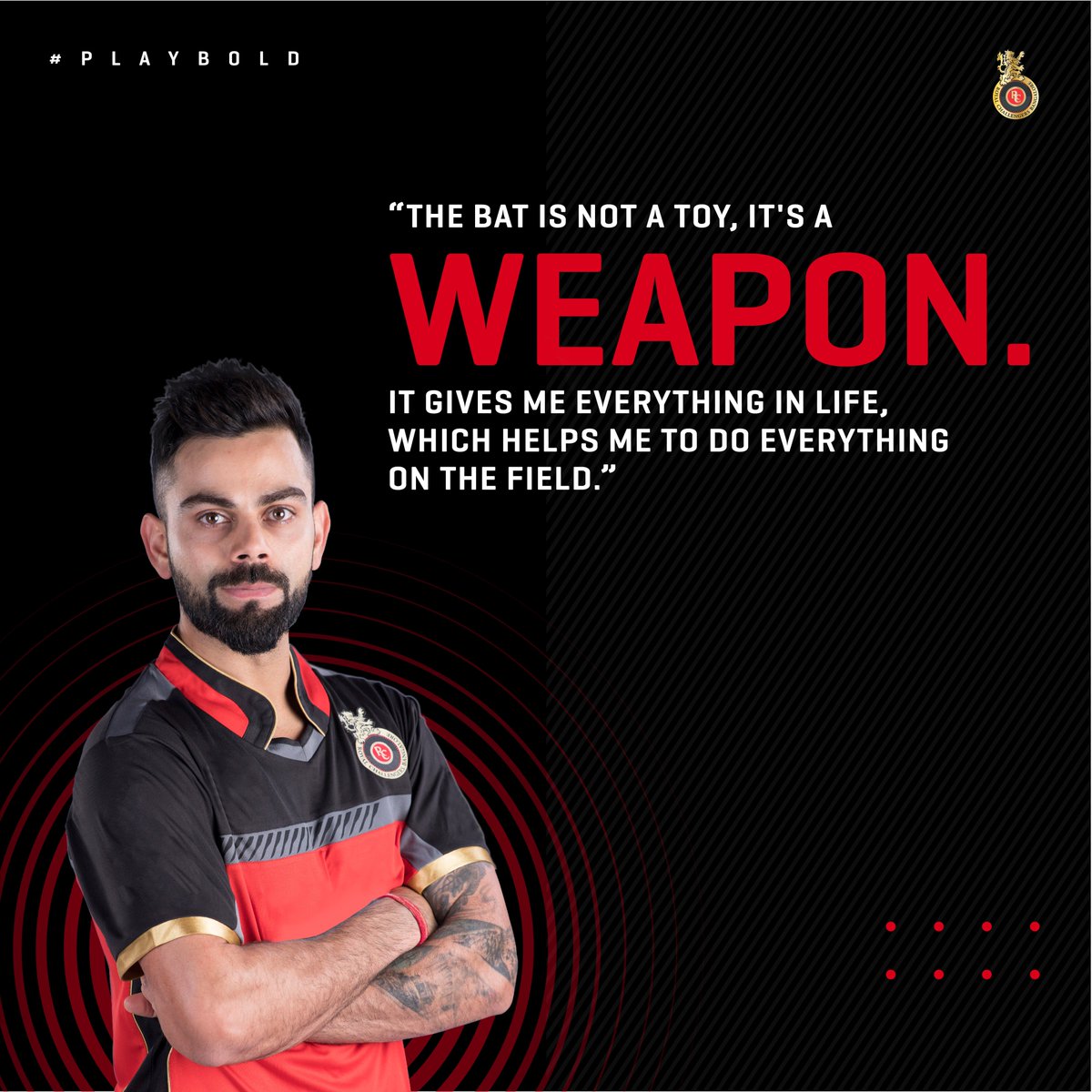 RCBTweets's tweet photo. #MondayMotivation 💯🔥🔥 #playBold @imVkohli https://t.co/IGcMLs99G0