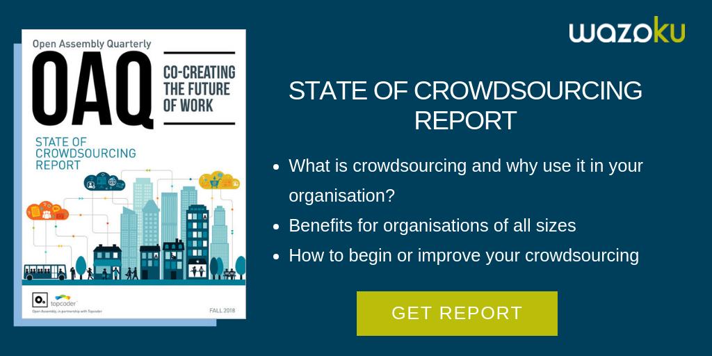 WazokuHq's tweet image. &quot;This crowdsourcing journey poses an exciting opportunity to radically rethink the way organisations collaborate.” @mrsihill in #openassembly&apos;s State of Crowdsourcing report: wazoku.com/wazoku-feature…