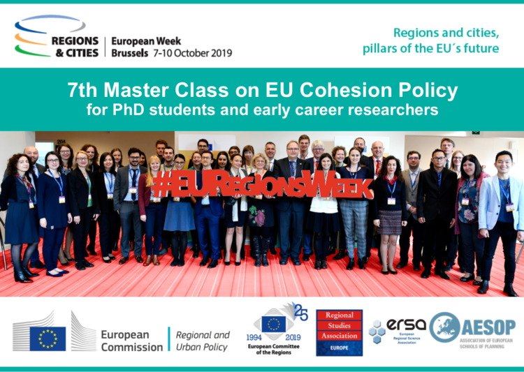 EU Cohesion Policy master class participants from 2018